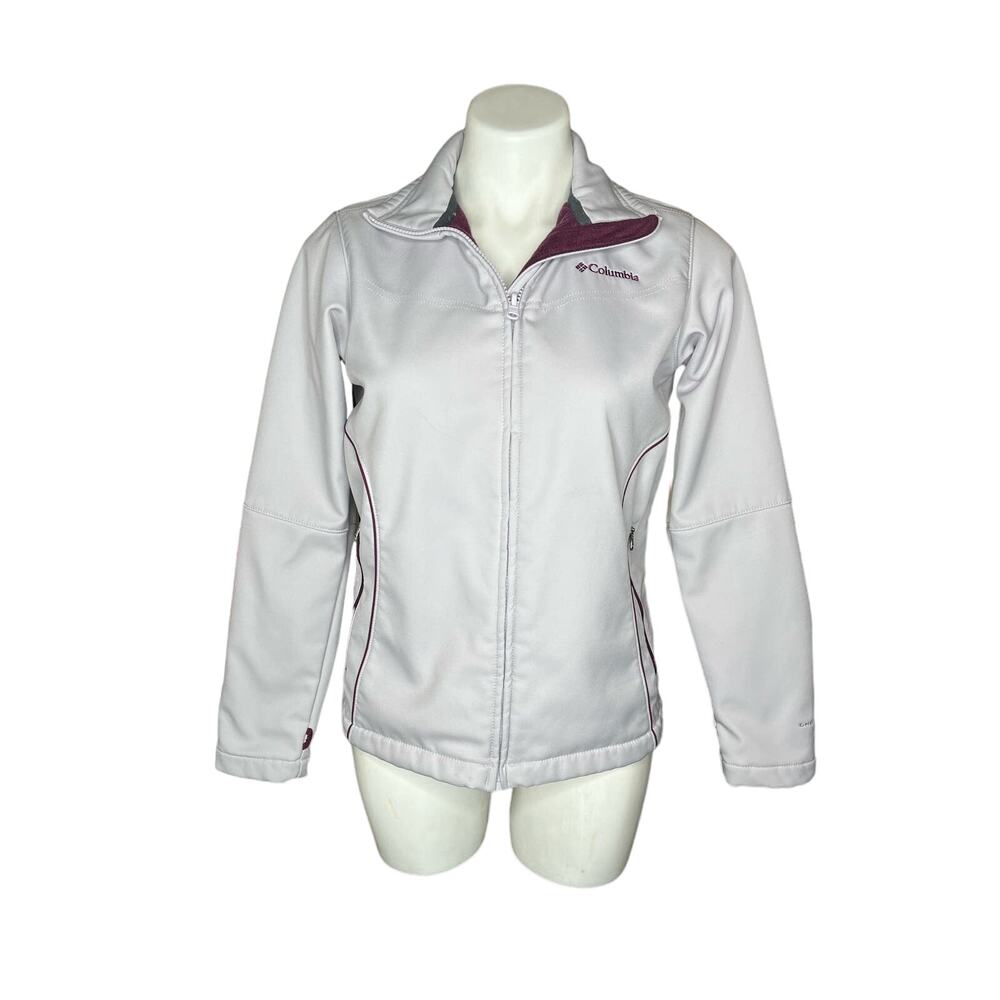 COLUMBIA Women’s Interchangeable Purple Zip Up Jacket Size Small